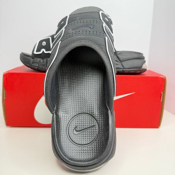 Nike Air More Uptempo Slide NA Black White Size 14 Men - Picture 4 of 8